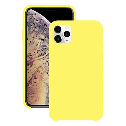 Силиконовый чехол SILICONE CASE для iPhone 11 Pro, желтый