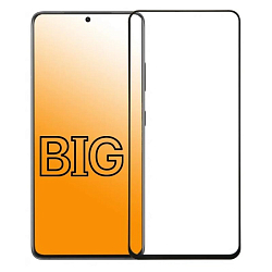 Противоударное стекло 3D NONAME для Samsung S21 Ultra черное, полный клей