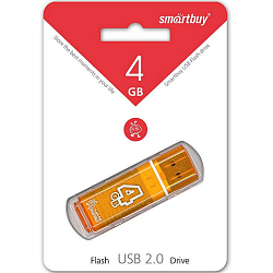 USB  4Gb Smart Buy Glossy series Orange