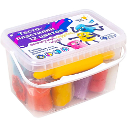 Набор для детской лепки "Тесто-пластилин 12 цветов" TA1068V