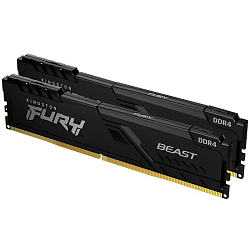 Оперативная память DDR4 16GB (2x8 Kit) Kingston 3733MHz DDR4 CL19 DIMM FURY Beast Black