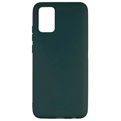 Силиконовый чехол SKIN SHELL для Samsung Galaxy A02S (Темно-зеленый)