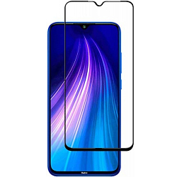 Противоударное стекло MTB для Xiaomi Redmi Note 8T черное (Full GC) тех. пак