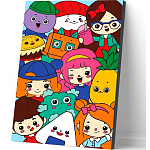 Картина по номерам для детей «Игровой мир», 20 х 30 см 10472659