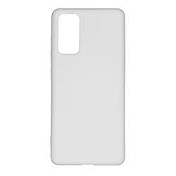 Cиликоновый чехол NONAME для Samsung Galaxy M51 (Белый), матовый