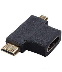 Переходник HDMI >--> miniHDMI --> microHDMI SMARTBUY (A119)