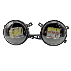 Светодиодные ПТФ 3 линзы, 30W (037-LED) Lada Vesta (компл 2шт)