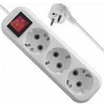 Сетевой удлинитель  5.0м KRONUS KRS-04-0008, 3 розетки, 16А/3,5кВт, с выкл., с/з, ПВС 3х1,0