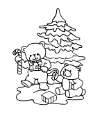 Открытка-раскраска серии FireFly «Мишка», формат А5