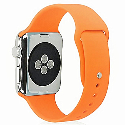 Силиконовый ремешок для Apple Watch (42/44mm) (66 манго)