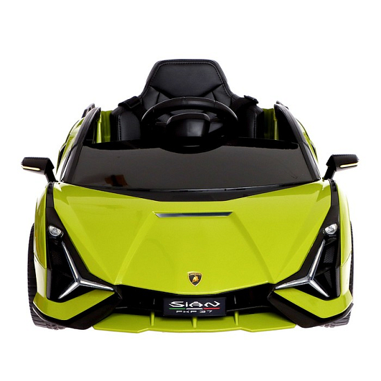 Электромобиль Lamborghini SIAN, EVA колёса, кожаное сидение, зелёный 9304889