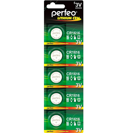 Элемент питания PERFEO CR1616 BL-5