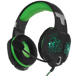 Наушники SMARTBUY SBHG-3100 RUSH TAIPAN черные/зеленые