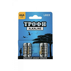 Элемент питания Трофи LR03 BL-4