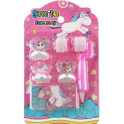 Печать цветная «Единороги», набор 3 шт., ролик-печать с 2 насадками 9807271