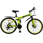 Велосипед TORRENT Transformer, Серый, оранжевый (рама сталь 17", внедорожный, 21 скорость, колеса 26д.) (26" / 17")