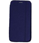 Чехол футляр-книга XIVI для iPhone 7/8/SE2, Premium, вертикальный шов, на магните, экокожа, темно-синий