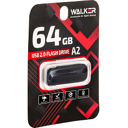 USB 64Gb WALKER A2 (ecopack)
