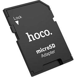 Адаптер HOCO HB22, TF/ SD карта,  чёрный