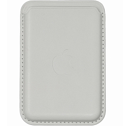 Кошелек для карт MagSafe Leather Wallet для Apple iPhone с анимацией, белый