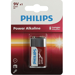 Элемент питания PHILIPS 6LR61 Power BL-1 (1/12/24/6240)