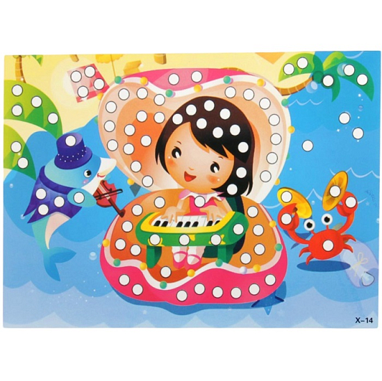 Аппликация круглыми стразами «Музыка» 2294296