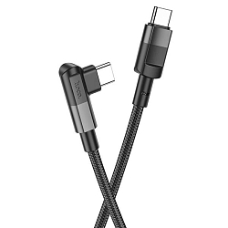 Кабель Type-C <--> Type-C  2.0м HOCO U108, чёрный, 5A