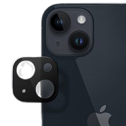 Противоударное стекло FUMIKO для камеры iPhone 14/14 Plus черная рамка