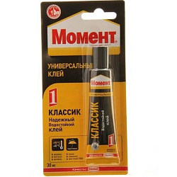Клей МОМЕНТ Момент-1 30мл универсальный водостойкий BL-1 (1/25)