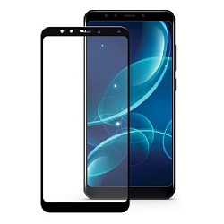 Противоударное стекло 5D NONAME для XIAOMI Redmi 5 Plus черное, полный клей, в коробке