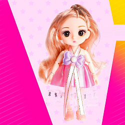 Кукла модная шарнирная «Вуд» в платье, МИКС 7145644