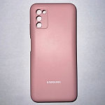 Задняя накладка SILICONE COVER для Samsung A03S розовый