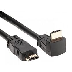 Кабель HDMI <--> HDMI  3.0м VCOM CG523-3M угловой коннектор 90град