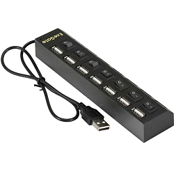USB-Хаб ExeGate EX293978RUS DUB-72SW черный