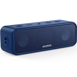 Колонка портативная Anker Soundcore 3, Синяя, Bluetooth 16W (Уценка)