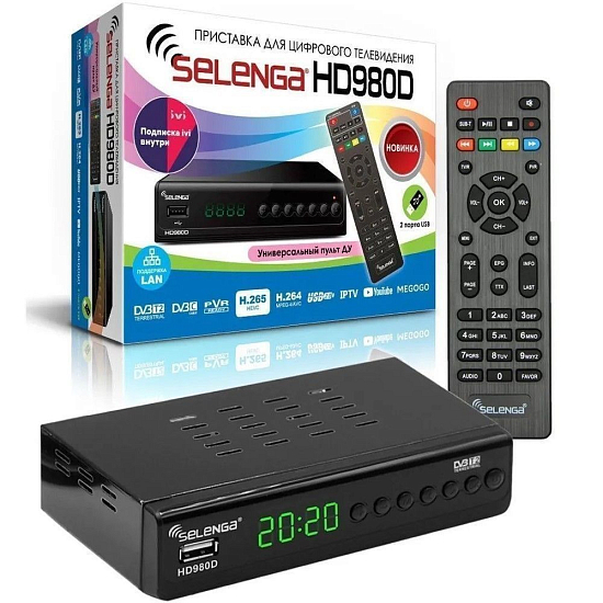 Ресивер DVB-T2 SELENGA HD980D (Уценка)