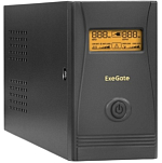 Источник бесперебойного питания ExeGate Power Smart ULB-850.LCD.AVR.EURO.RJ 850VA/480W, LCD, AVR, 2 евророзетки, черный