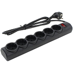 Сетевой фильтр  1.8м DEFENDER DFS 151, 6 розеток, черный