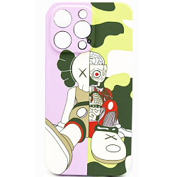 Силиконовый чехол LUXO для iPhone X ( № S2 KAWS )