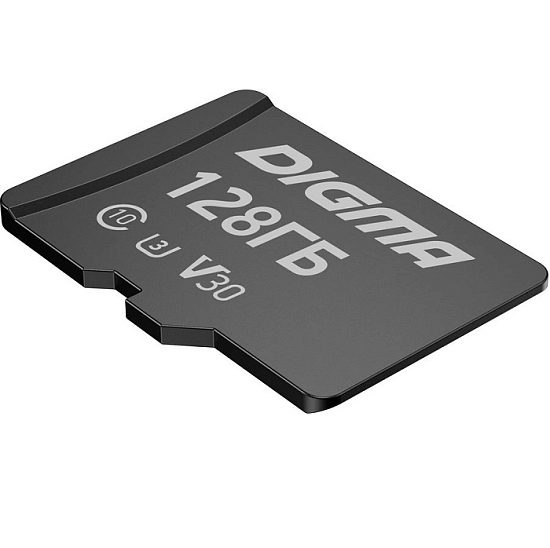 Micro SD 128Gb Digma CARD30 Class10 + адаптер SD