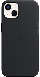 Чехол APPLE Leather Case для iPhone 13 с MagSafe Midnight (ORIGINAL)