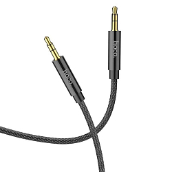 Кабель Jack 3.5 <--> Jack 3.5  1.0м HOCO UPA19 чёрный