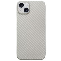 Задняя накладка KZDOOO Air Carbon для iPhone 15, титан