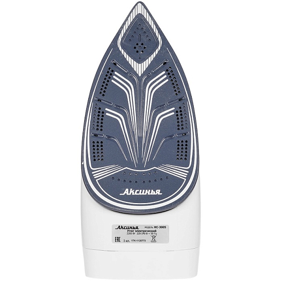 Утюг АКСИНЬЯ КС-3005 белый с малиновым