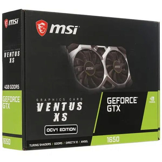 Видеокарта MSI GeForce GTX 1650 VENTUS XS OC V1 4 ГБ (GTX 1650 VENTUS XS 4G OCV1)