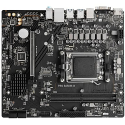 Материнская плата MSI PRO B650M-B Socket AM5 AMD B650 2xDDR5 mATX AC`97 8ch(7.1) 2.5Gg RAID+VGA+HDMI