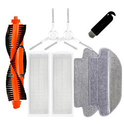 Комплект фильтров и щеток для Xiaomi Viomi V2 V2 Pro V3 SE Vacuum Mop P, 2S Mijia Vacuum 3C, LDS STYJ02YM STYTJ02YM SKV4109GL SKV4110GL, белый