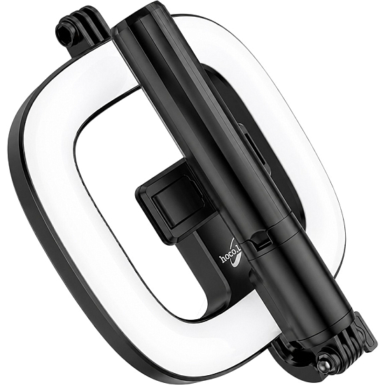 Монопод HOCO, LV03 Plus, Showfull, bluetooth, чёрный, (мятая упаковка)