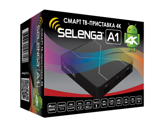 Приставка Smart TV SELENGA A1 4K