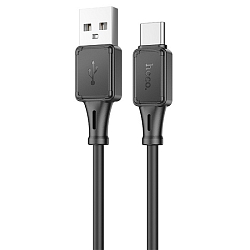 Кабель USB <--> Type-C  1.0м HOCO X101 Assistant, чёрный